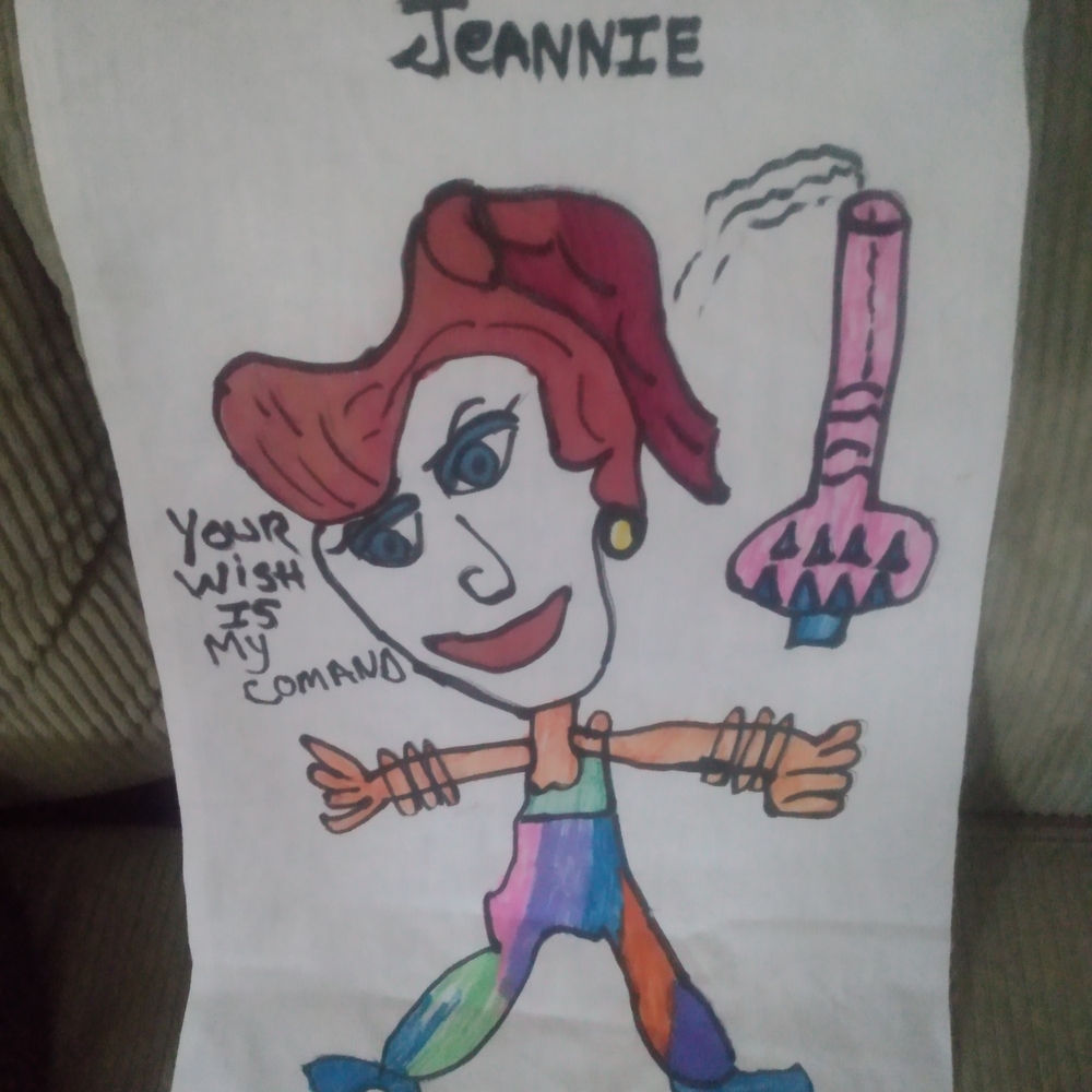 I Dream Of Jeannie  Pillow Or Wall Hanging